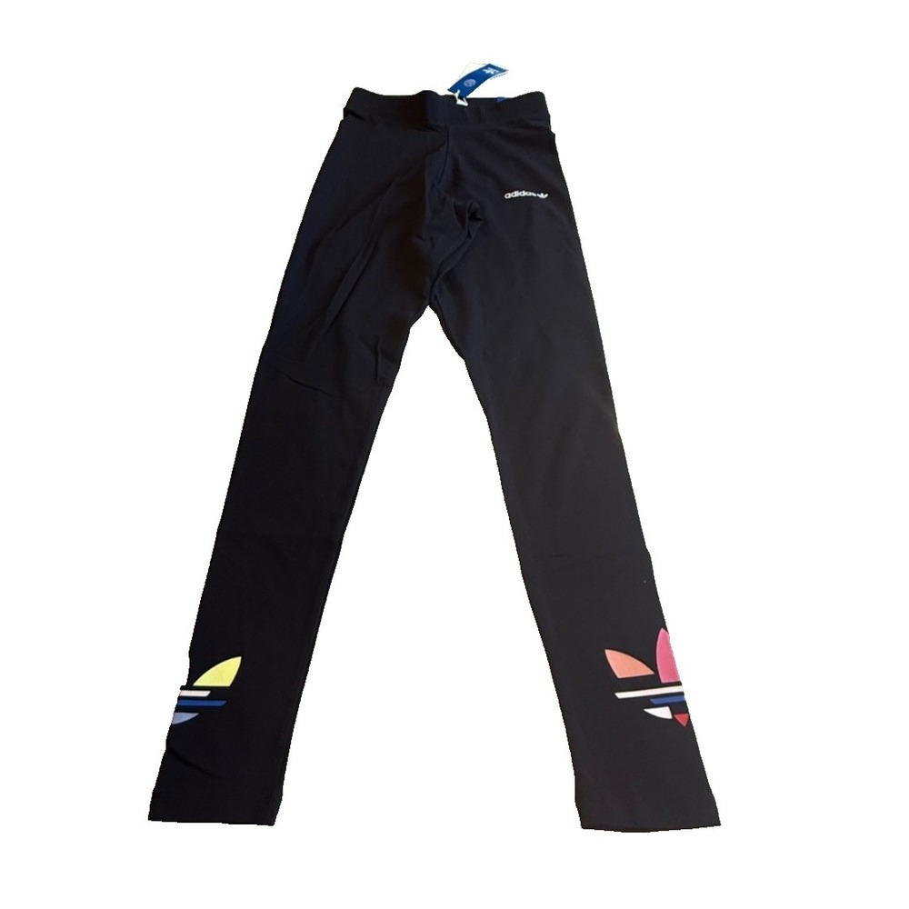 Adidas Women's High Rise Standard Length Activewear Logo Leggings; Black; Size S